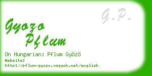 gyozo pflum business card