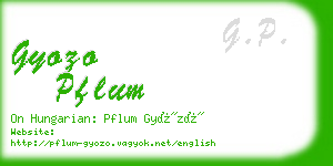 gyozo pflum business card